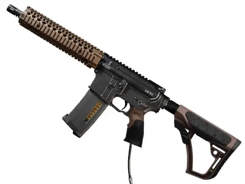 EMG Daniel Defense Licensed Special Edition MK18 MTW HPA Powered M4 Airsoft Rifle by Wolverine Airsoft (Model: Gen 2 MilSpec Brown)