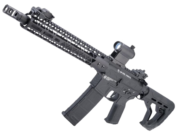 Delta Armory Freya Series Grandpower Licensed GP R15 Airsoft AEG Rifle w/ Eagle Optical Unit (Model: 13" Skeleton M-LOK / Black)