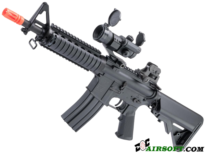 Cybergun x Colt M4 CQB-R SOPMOD Airsoft AEG w/ LiPo Ready Metal Gearbox - CYMA (Color: Black)