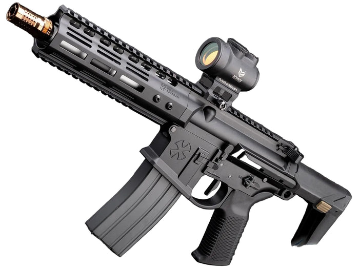 EMG x Noveske Ghetto Blaster NHR-7 Airsoft Gas Blowback Rifle (Color: Black / Gun Only)