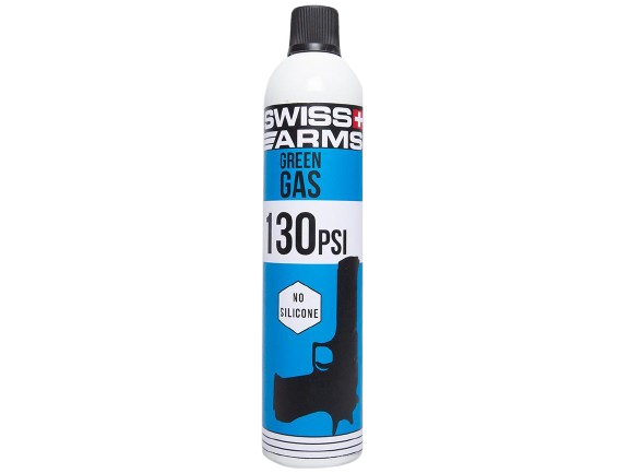 Swiss Arms Green Gas Bottle (Model: Non-Lubricated / 600ml / 130 PSI / Single Bottle) image 0