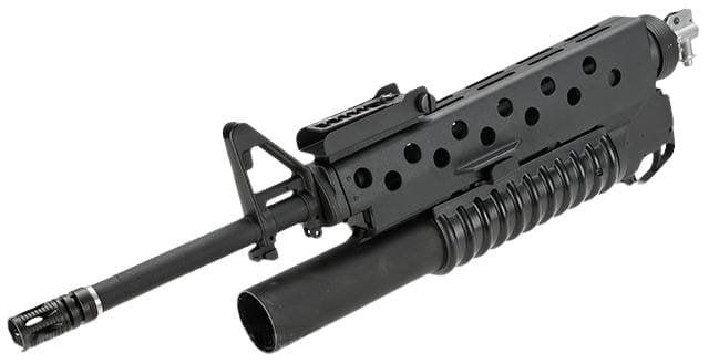 Matrix Airsoft M4 M16 "Scar Face" Conversion Kit w/ M203 Gas Grenade Launcher image 0