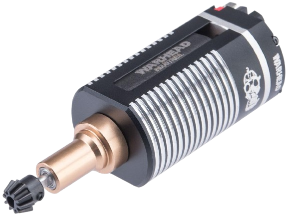 Warhead Industries "BLACK" Custom CNC Brushless Motor for Airsoft AEG (Model: Long Shaft / 36,000 RPM) image 0