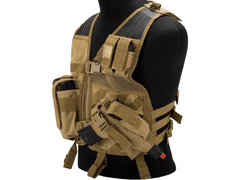 Youth Size Cross-Draw Tactical Vest - Tan image