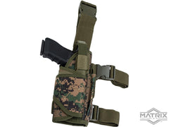Matrix Tornado Universal Tactical Thigh / Drop Leg Holster (Color: Digital Woodland / Right) image 0