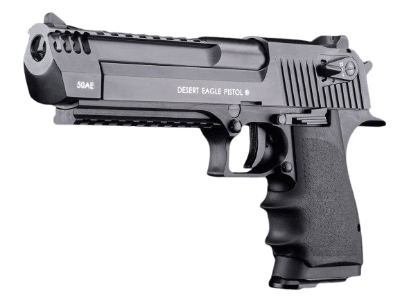 Cybergun Magnum Research Licensed Desert Eagle L6 Semi Auto CO2 Gas Blowback Airsoft Pistol by KWC (Color: Black)