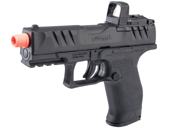 Elite Force Walther Licensed PDP Compact Optics Ready CO2 Powered Non-Blowback Airsoft Pistol w/ RDS8 Compact Dot Sight