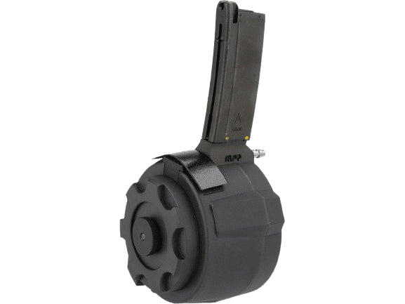 TAPP Airsoft HPA Tapped Electric Winding Drum Magazine for Gas Powered Airsoft Guns (Model: KWA / Umarex MP7)