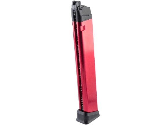 Poseidon 50 Round Magazine for Glock AAP01 WE Galaxy EMG BLU Orion Gas Blowback Airsoft Pistols (Color: Red)