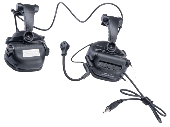 Earmor M32X Mark 3 Tactical Communications Headset for FAST Style ARC Rails (Color: Black) image 0