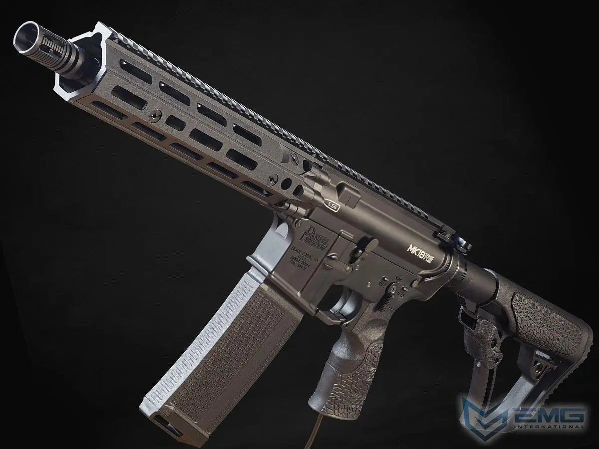 EMG Daniel Defense Licensed Special Edition MK18 MTW HPA Powered M4 Airsoft Rifle by Wolverine Airsoft (Model: Black / RIS III)
