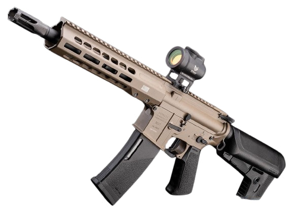 EMG X Krytac BARRETT Licensed REC7 MK3 Airsoft AEG Rifle (Model: FDE SBR / 400 FPS / Gun Only)