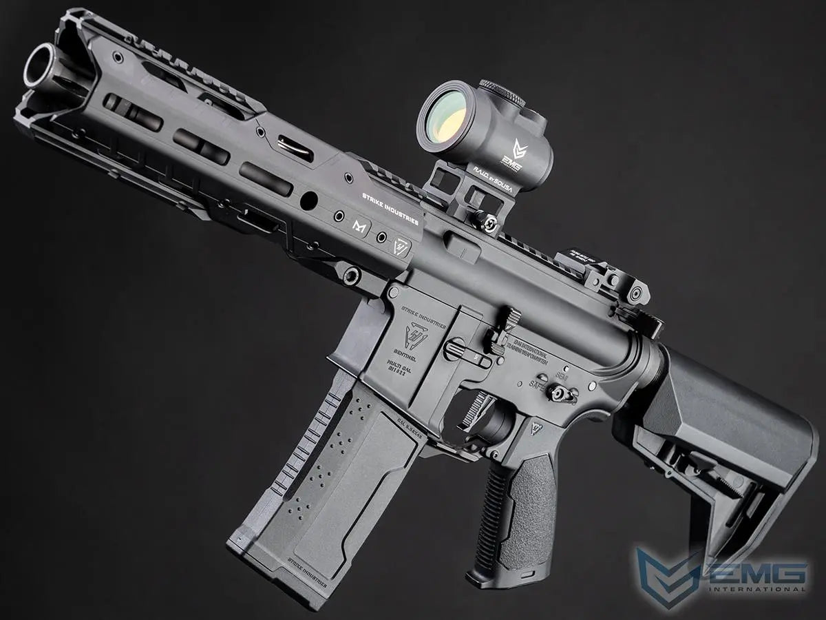 EMG Custom Built Strike Industries Licensed "Sentinel" AR-15 Airsoft AEG Rifle w/ GRIDLOK® Handguard System (Color: Black / 8.5" Rail