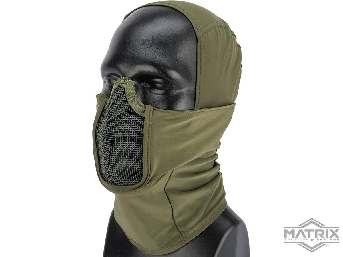 Matrix Shadow Fighter Hood Headgear w/ Mesh Mouth Protector image 0