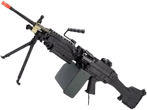 A&K / Cybergun FN Licensed M249 MINIMI SAW Machine Gun w/ Metal Receiver (Model: MK II / Wolverine Inferno)