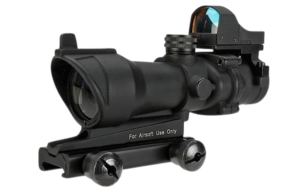 Element Bravo OP Style 4x32 Magnified Scope w/ Red Dot Reflex Sight for Airsoft Rifles image 0