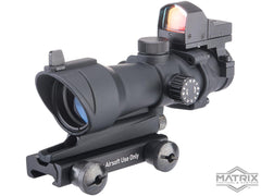 Element 4x32 Magnified Scope w/ Illuminated Reticle & Red Dot Reflex Sight for Airsoft Rifles image 0