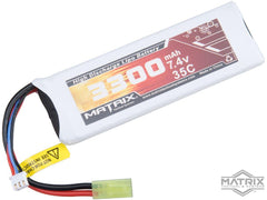 Matrix High Performance 7.4V Brick Type Airsoft LiPo Battery (Configuration: 3300mAh / 35C / Small Tamiya) image 0