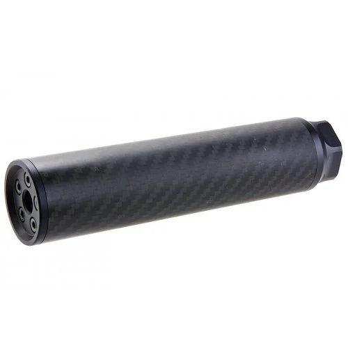 Silverback Airsoft Carbon Dummy Suppressor | Airsoft Mock Suppressor - 24mm CW / 175mm / Medium / OD 40mm / ID 37mm image