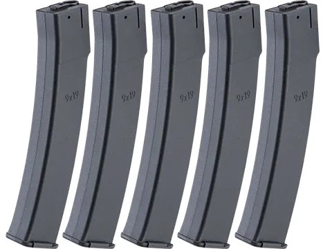 Arcturus EMM Variable Cap 30/95 Round Mid-Cap Magazine for PP-19 Series Airsoft AEG SMGs (Package: 5x Magazines)