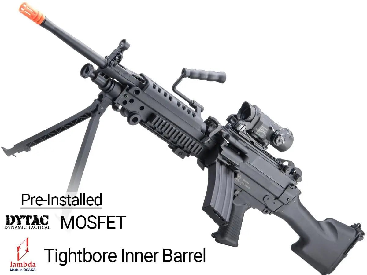 Cybergun FN Licensed M249 MINIMI "Featherweight" Airsoft Machine Gun (Model: M249 E2 / 400 FPS / Performance Plus Package)