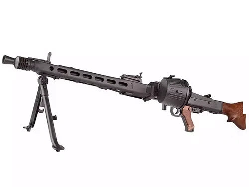 G&G GMG-42 / MG-42 Airsoft Electric Machine Gun w/ Real Wood Furniture, Battery, and Charger