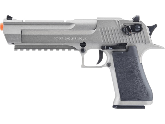 Cybergun Magnum Research Licensed Select Fire Desert Eagle CO2 Gas Blowback Airsoft Pistol by KWC (Color: Grey w/ Rail / Gun Only)