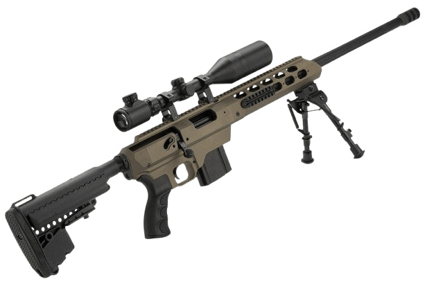 King Arms Officially Licensed MDT TAC21 Gas Powered Airsoft Sniper Rifle (Color: Dark Earth)