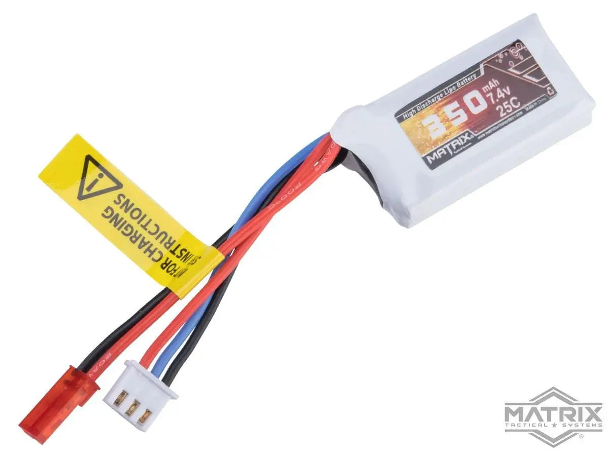 Matrix 7.4V Micro LiPo Airsoft Battery (Configuration: 350mAh / JST Plug)