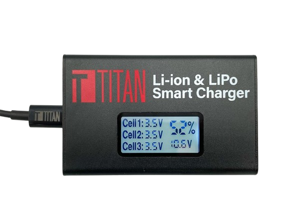 Titan Power Digital Charger for LiPo AEG Batteries (Model: USB-C Charger) 