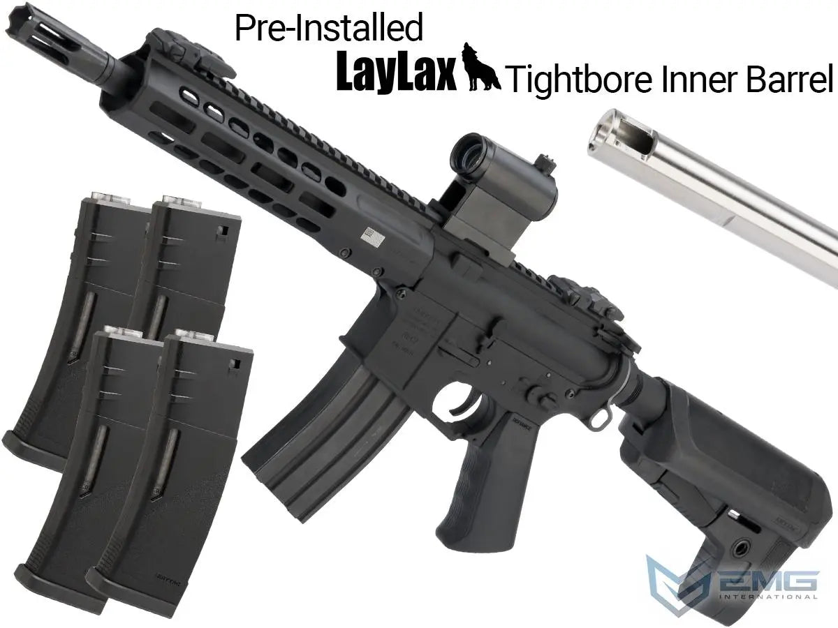 EMG X Krytac BARRETT REC7 DI AR15 AEG Training Rifle (Color: Black / SBR / Siege Package)