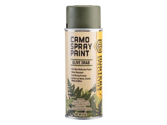 Hunters Specialties Camo Spray Paint - Color: Olive Drab / 12oz)