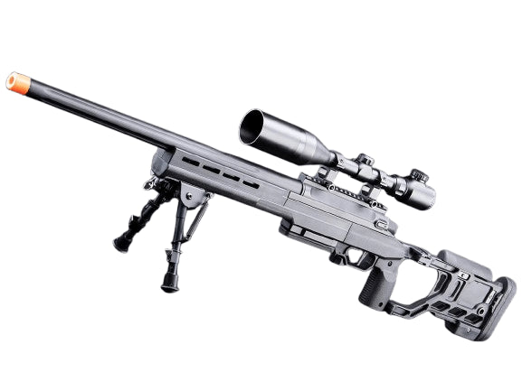 EMG Helios EV03 Tactical Bolt Action Airsoft Sniper Rifle by ARES (Color: Black)