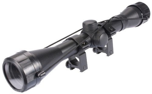AIM Sports 6x40 Fixed Power Rifle Scope with Rings image 0