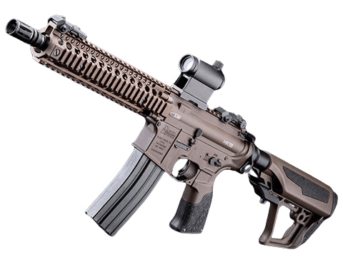EMG / Daniel Defense Licensed DDMK18 Airsoft EBB AEG Rifle w/ S3 Electronic Trigger by ICS (Model: Dark Earth / 400 FPS / Gun Only)
