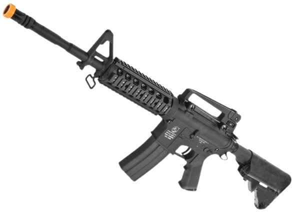Colt Licensed Full Metal M4A1 RIS Carbine w/ Crane Stock Airsoft AEG Rifle