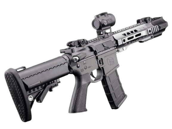 6mmProShop Salient Arms Licensed SAI GRY M4 Airsoft AEG Rifle w/ Jailbreak Muzzle (Color: Grey / 11.5" Rail)