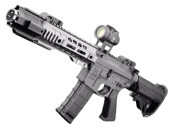 6mmProShop Salient Arms Licensed SAI GRY M4 Airsoft AEG Rifle w/ Jailbreak Muzzle (Color: Grey / 11.5" Rail)