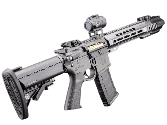 6mmProShop Salient Arms Licensed SAI GRY M4 Airsoft AEG Rifle w/ Jailbreak Muzzle (Color: Grey / 13.5" Rail)