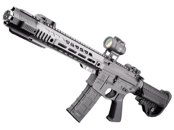 6mmProShop Salient Arms Licensed SAI GRY M4 Airsoft AEG Rifle w/ Jailbreak Muzzle (Color: Grey / 13.5" Rail)