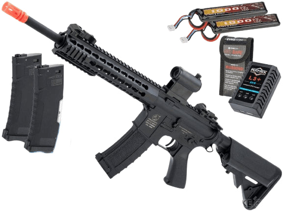 Cybergun COLT Licensed M4A1 Sportsline Carbine w/ Keymod Handguard (Model: 400 FPS / Go Airsoft Package)
