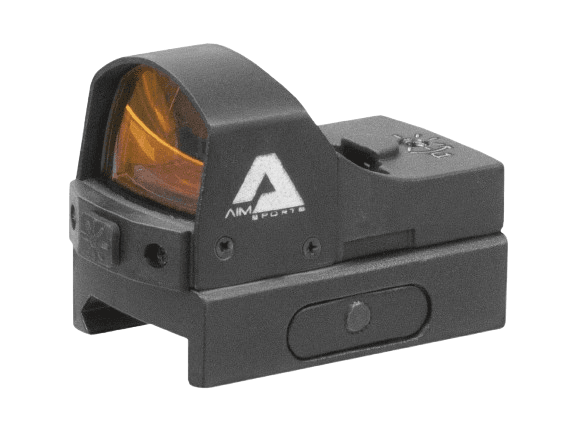 AIM Sports 1x24 Sub-Compact Pistol Red Dot Sight w/ Push Button Activation image 0