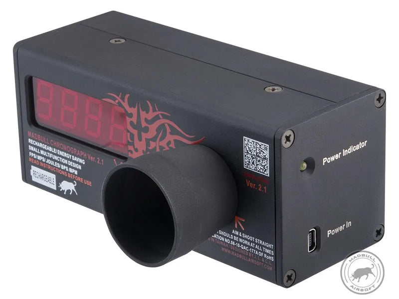MadBull Portable Airsoft Chronograph V2.1 w/ Rechargeable Battery image 0