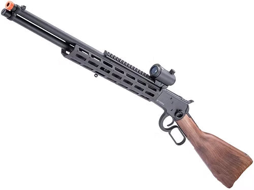 A&K M1892R M-LOK Lever Action Airsoft Gas Rifle With Wood Stock
