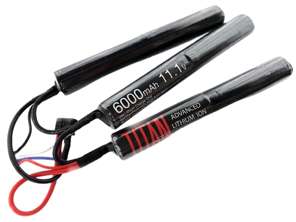Titan Power 11.1v 6000mAh 16C Nunchuck Type Li-Ion Battery (Connector: Standard Deans) image 0