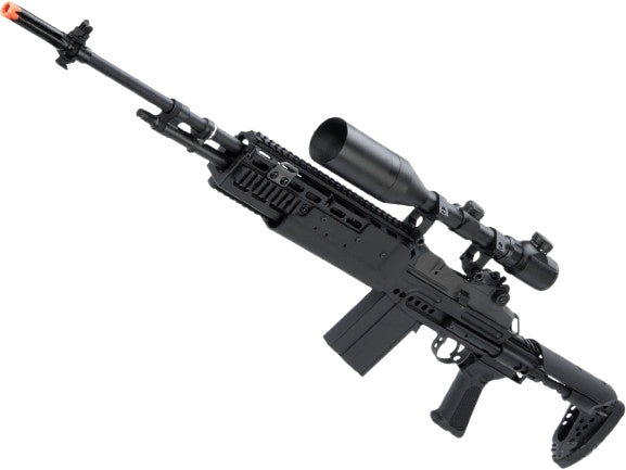 G&G Top Tech EBR M14 Airsoft AEG Rifle w/ Version 2.0 ETU MOSFET (Color: Black / Long Barrel)