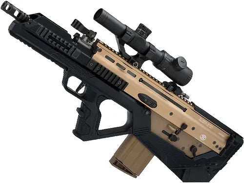 Custom WE-Tech MK17 Gas Blowback Airsoft Rifle with SRU SCAR-H Bullpup Conversion Kit