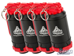 6mmProShop GBR Airsoft Mechanical BB Shower Simulation Hand Grenade (Model: Type B / Red / 4-Pack) image 0
