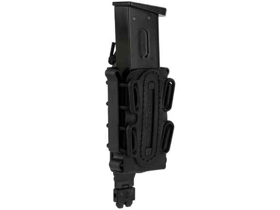 G-Code Soft Shell Scorpion Short Pistol Magazine Carrier with P1 Molle Clip (Color: Black Frame / Black Shell) image 0