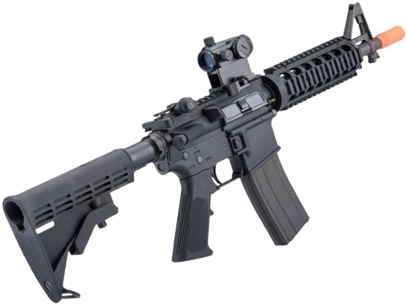 GHK Colt Licensed M4A1 V2 RIS Gas Blowback Airsoft Rifle by Cybergun (Length: 10.5")